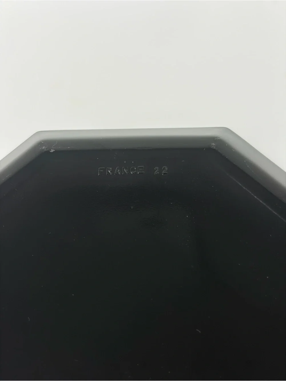 Set of 3 Vintage Arcoroc Octime black octagonal bowls - 5.5